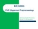 Bài giảng PHP (Hypertext Preprocessing) - Chương 1: Làm quen với PHP