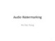 Lecture Steganography: Audio watermarking - Ho Dac Hung