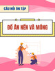 Câu hỏi ôn tập môn Đồ án nền và móng