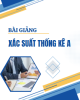 Bài giảng Xác suất thống kê A: Chương 1 - Hoàng Đức Thắng