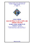 GIÁO TRÌNH BẢO DƯỠNG VÀ SỬA CHỮA HỆ THỐNG PHANH