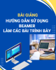 Bài giảng Hướng dẫn sử dụng BEAMER làm các bài trình bày