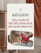 Bài giảng Tiêu chuẩn về bốc xếp, đóng gói & bảo quản hàng hóa