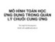 Bài giảng Mô hình toán học ứng dụng trong quản lý chuỗi cung ứng - ThS. Ngô Thị Phương Anh