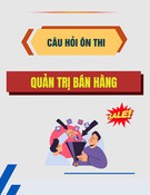 Câu hỏi ôn thi Quản trị bán hàng