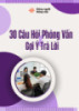 Tài liệu 30 câu hỏi phỏng vấn và gợi ý trả lời