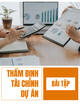 Bài tập Thẩm định tài chính dự án