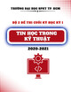 Bộ 2 đề thi cuối kỳ học kỳ I năm học 2020-2021 môn Tin học trong kỹ thuật có đáp án