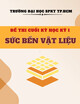 Đề thi cuối kỳ học kỳ 1 năm học 2020-2021 môn Sức bền vật liệu có đáp án (SMME230720)