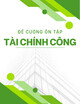 Đề cương ôn tập môn Tài chính công